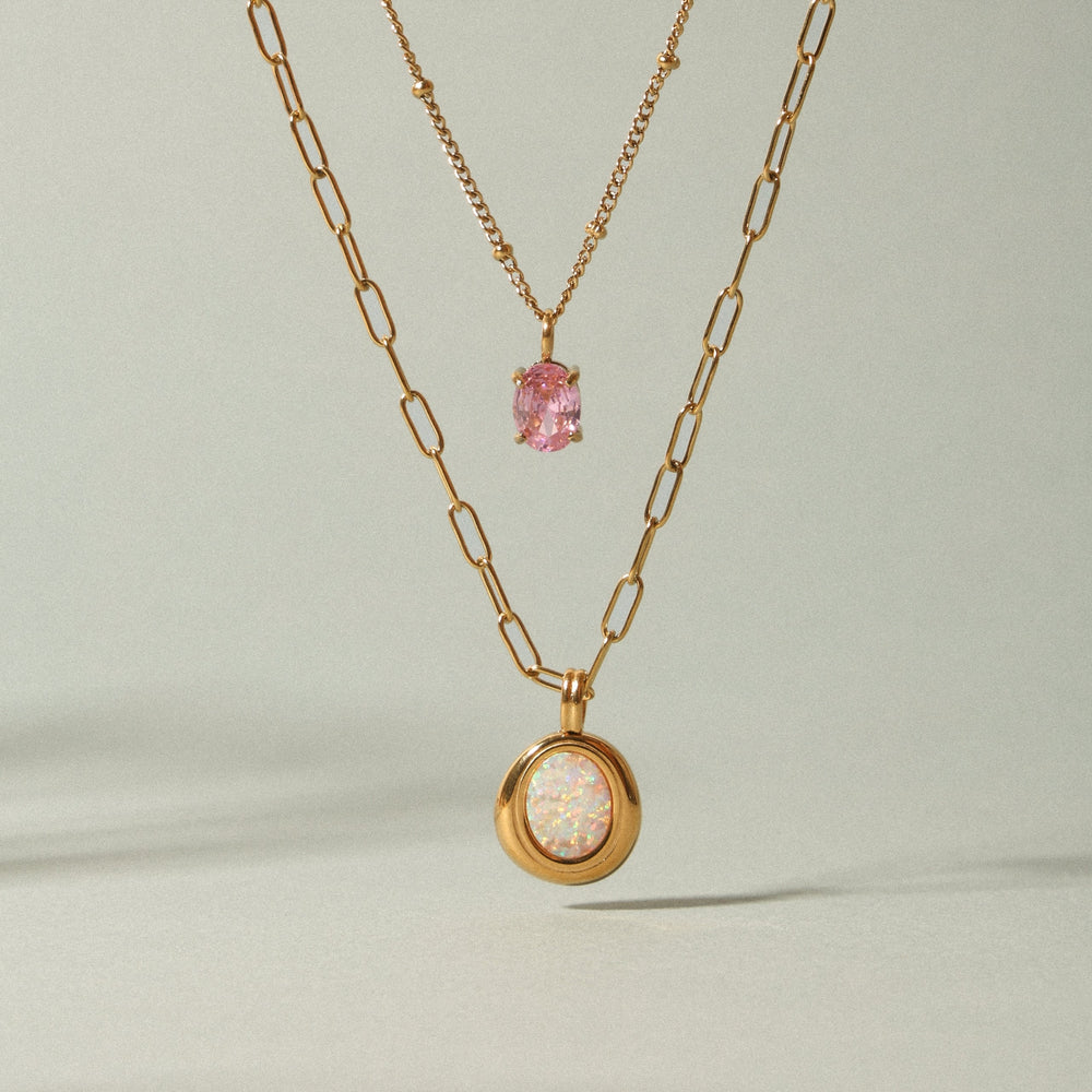 Opaal Aura Ketting