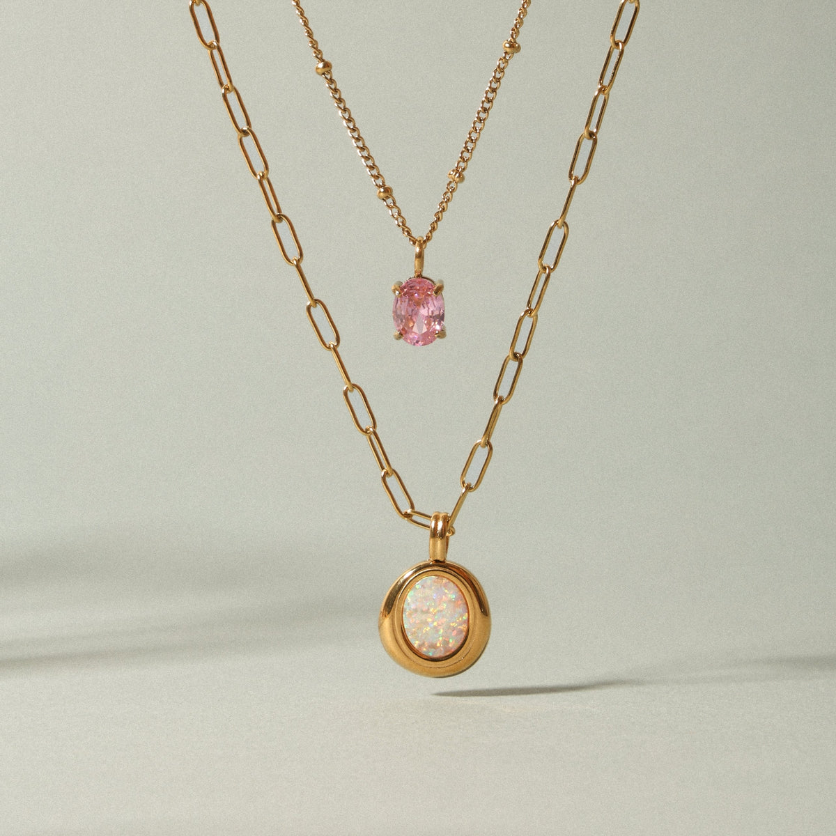Opaal Aura Ketting
