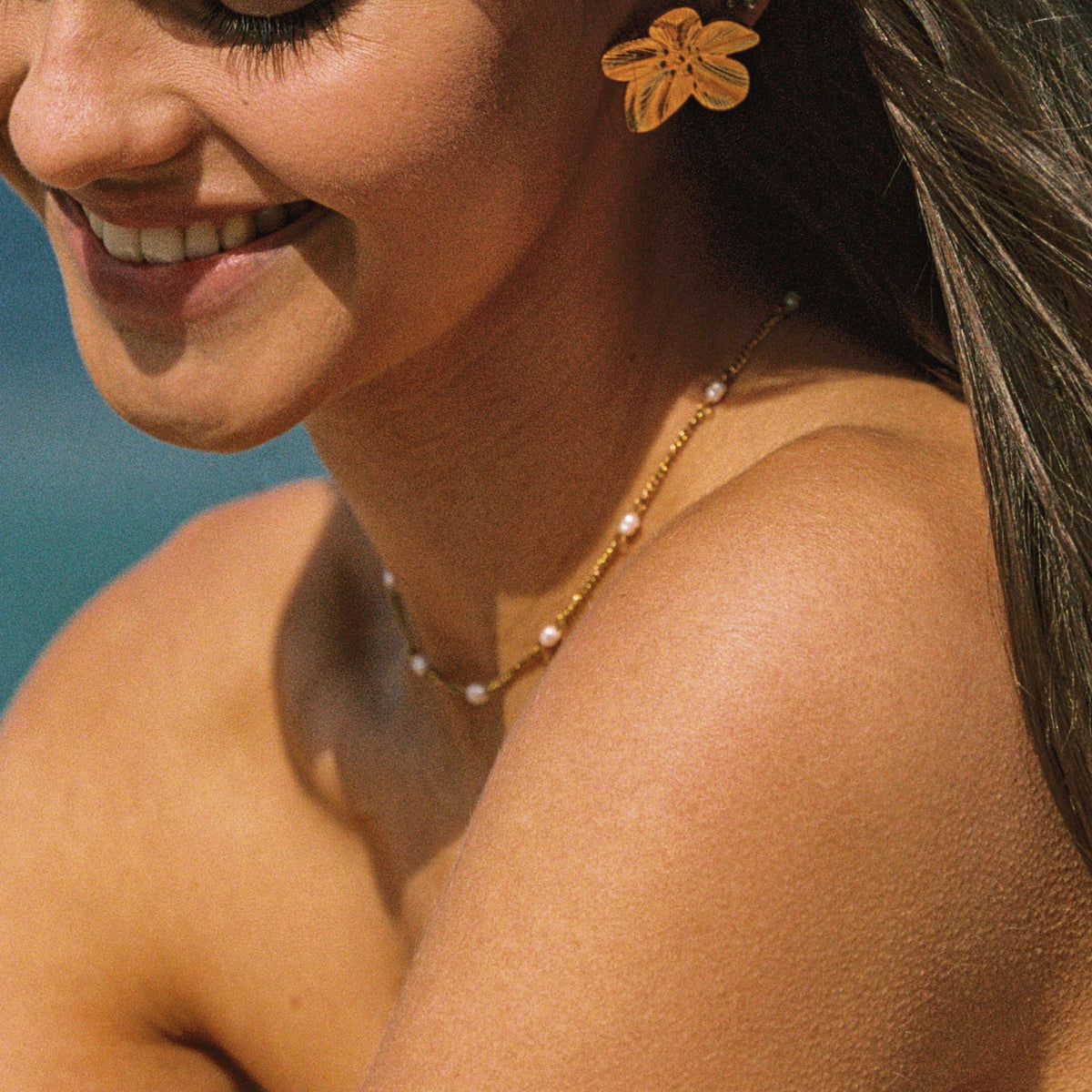 Dainty Gouden Parel Choker
