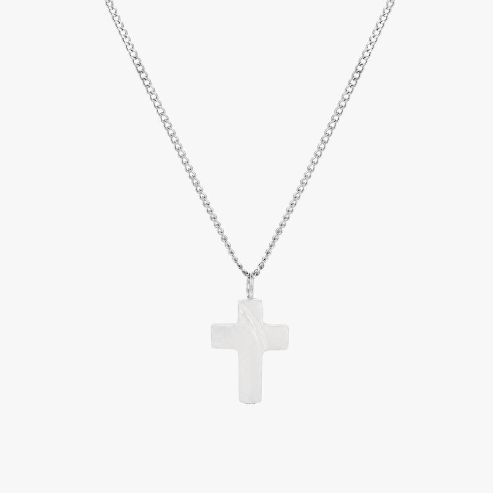 Parelmoeren Kruis Ketting