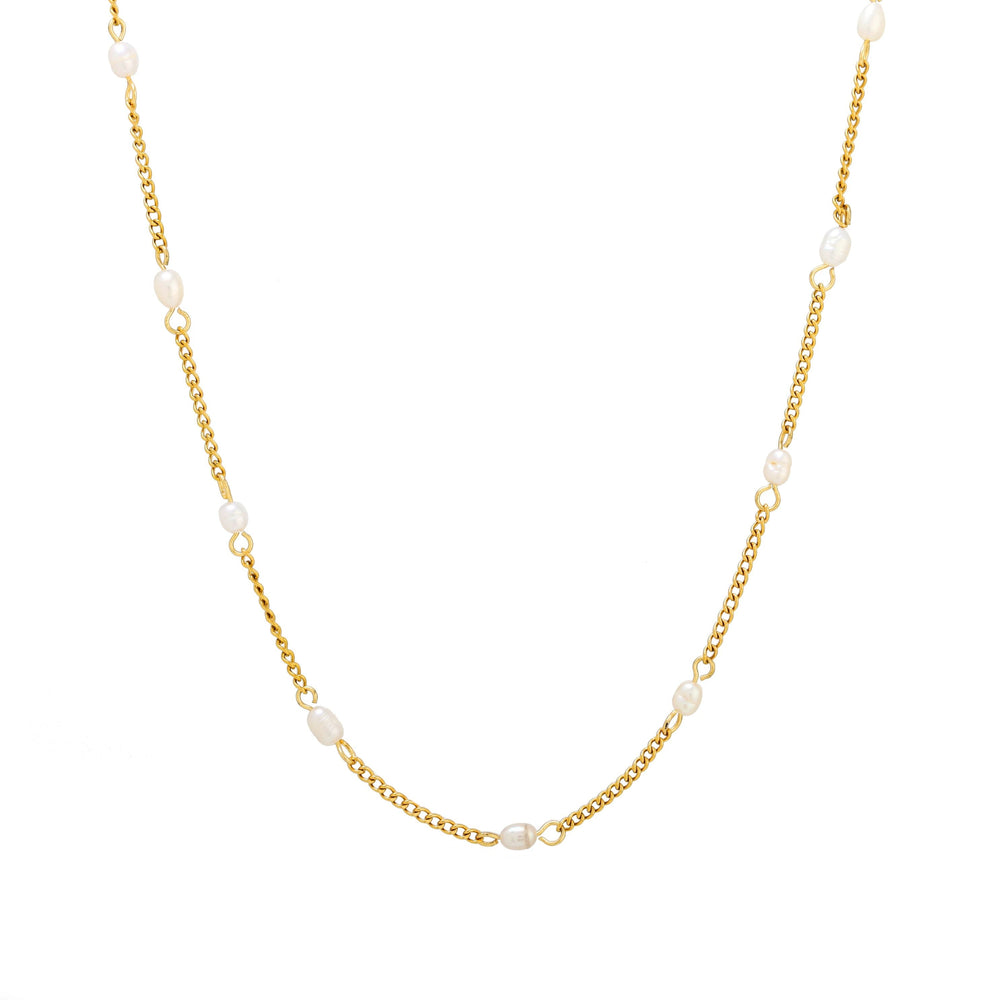 Dainty Gouden Parel Choker