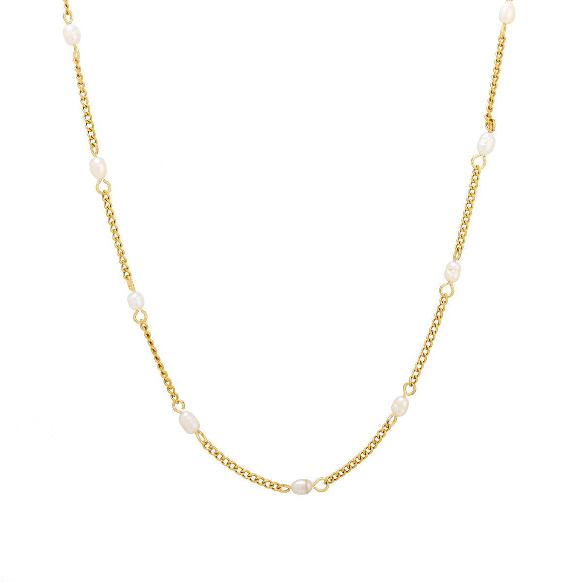 Dainty Gouden Parel Choker