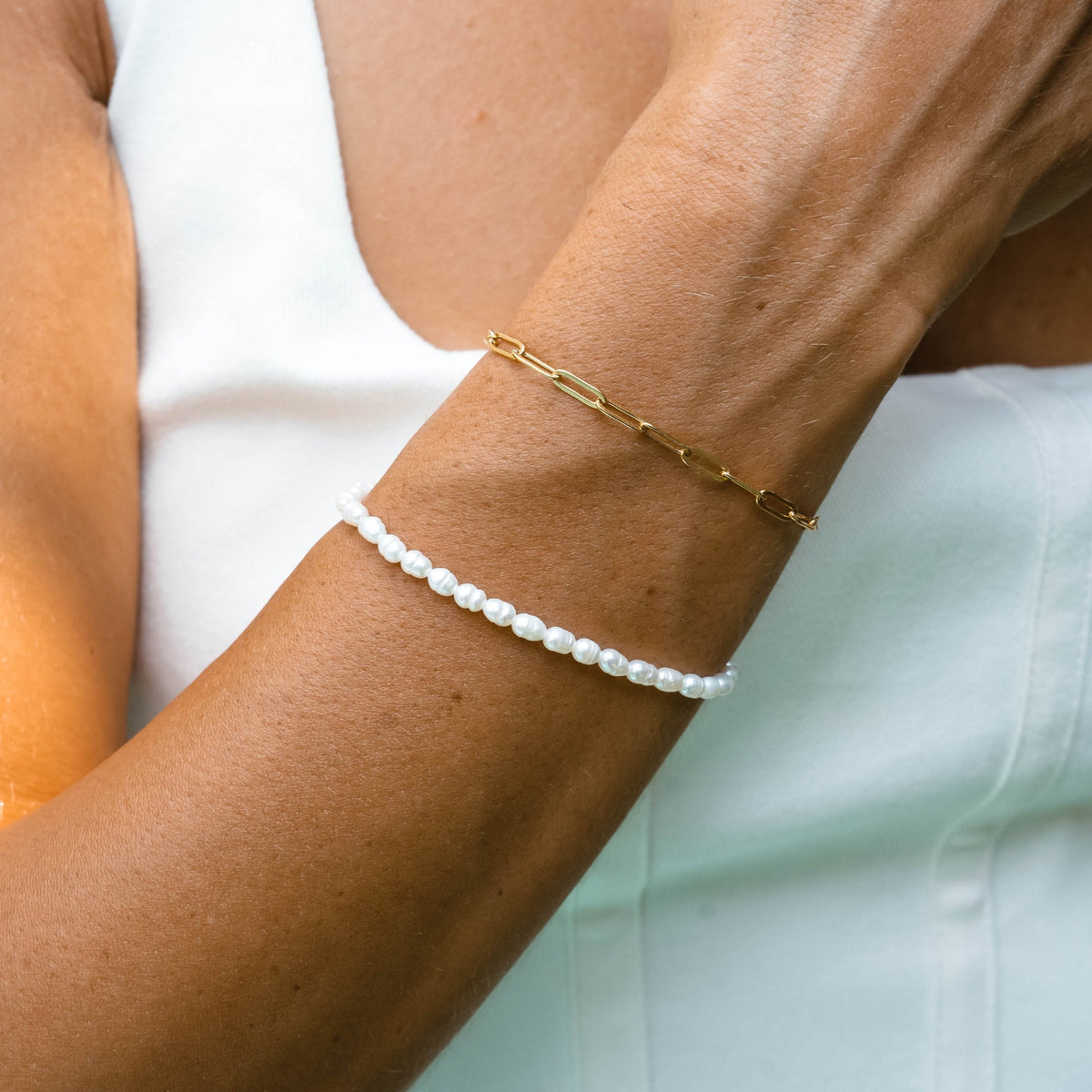 Zoetwaterparel Armband