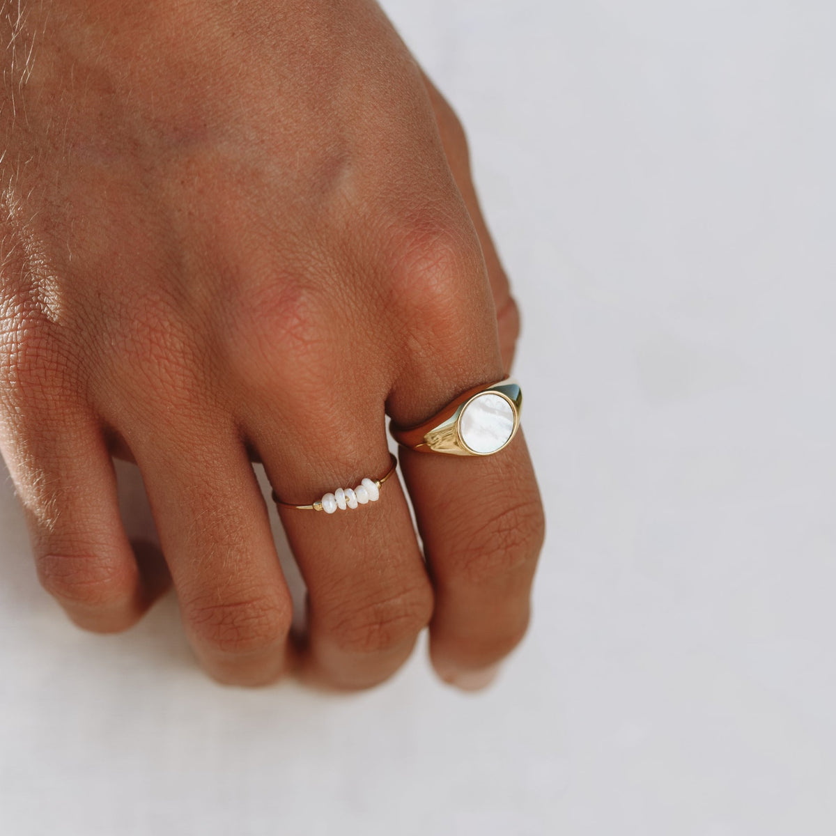 Parelmoeren Ring