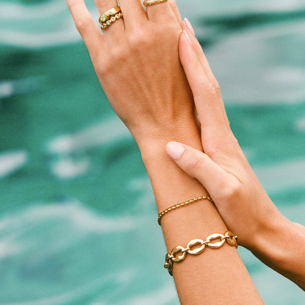 Layered Pebble Armband