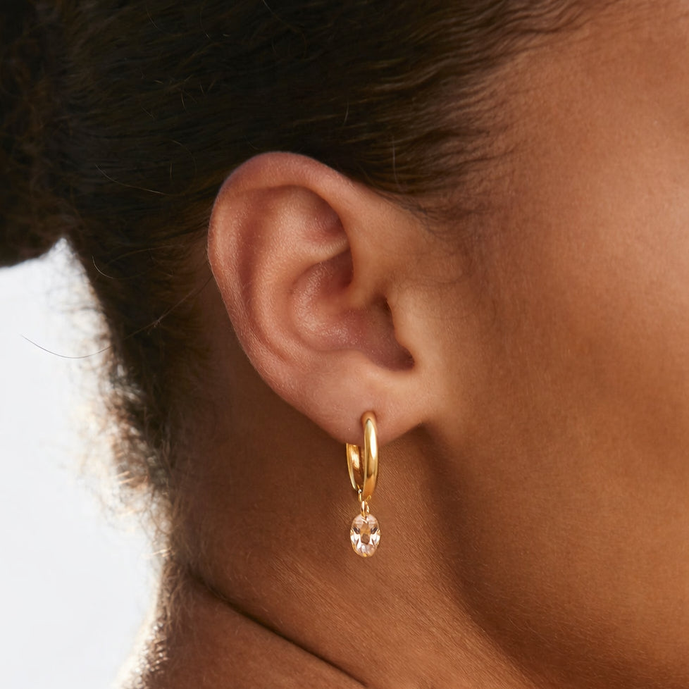 Rosé Drop Oorbellen