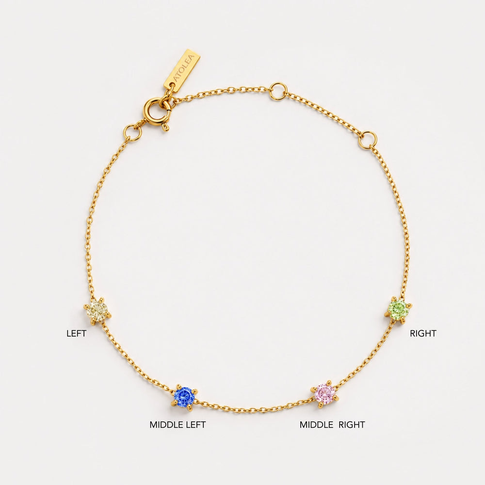 Gepersonaliseerde Geboortesteen Armband