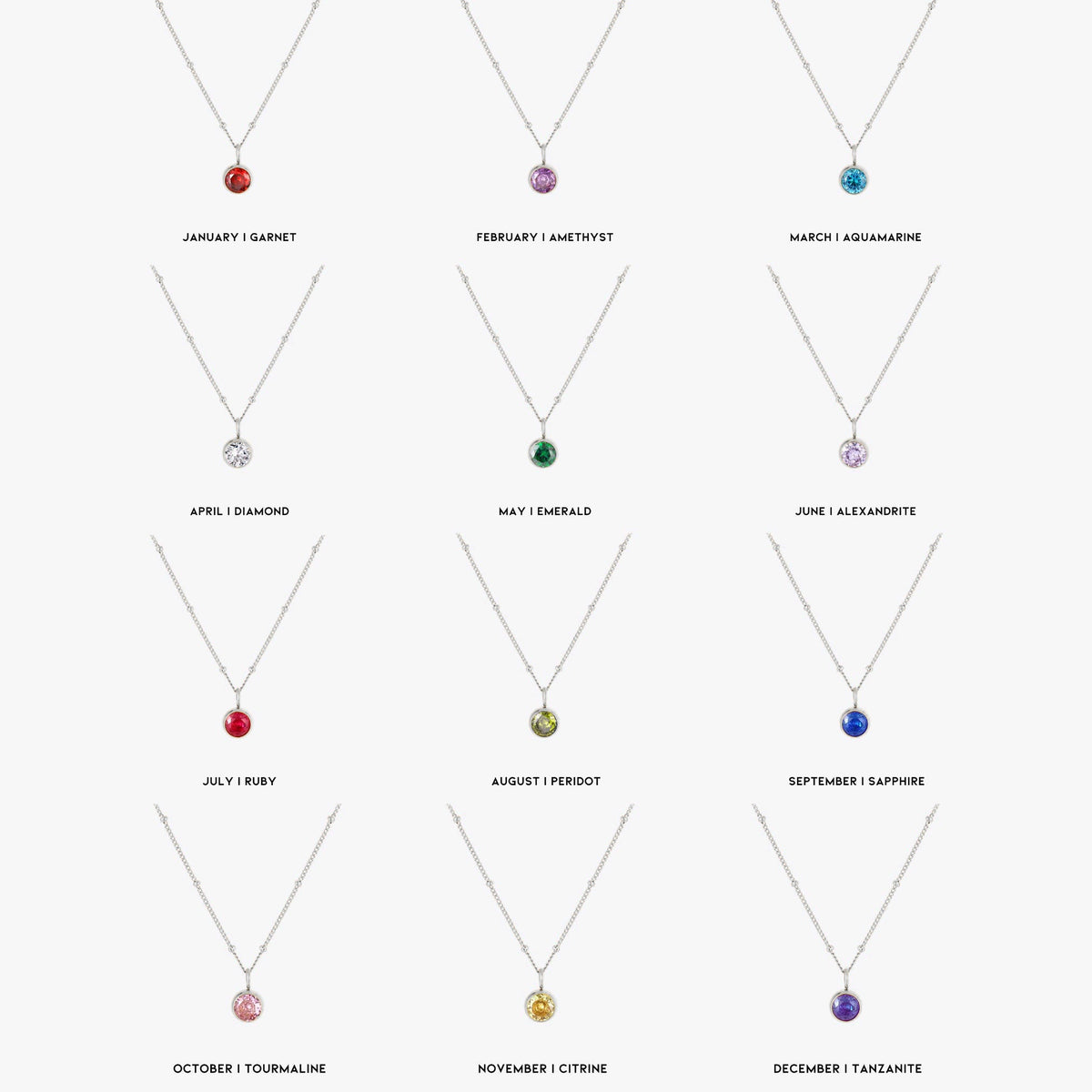 Geboortesteen Ketting