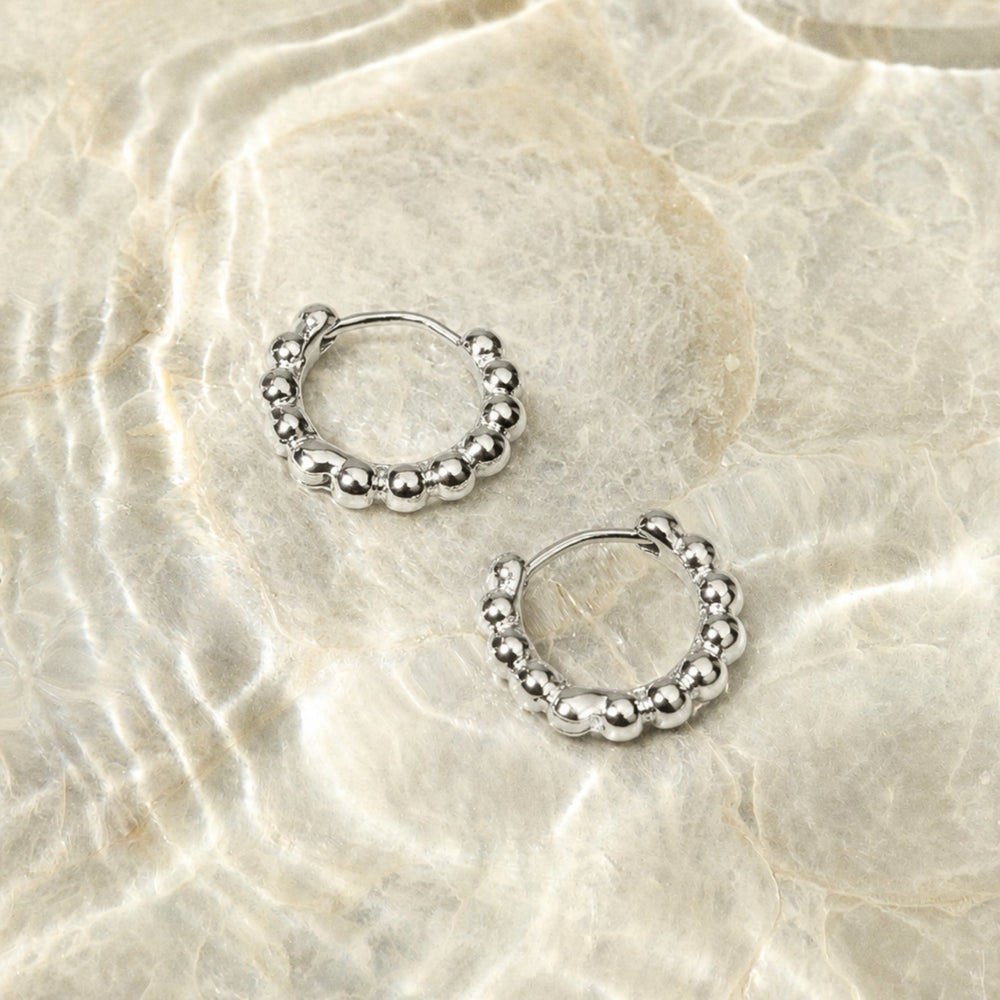 Beaded Hoops