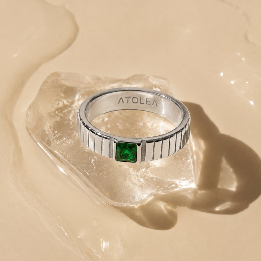 Chunky Smaragd Ring