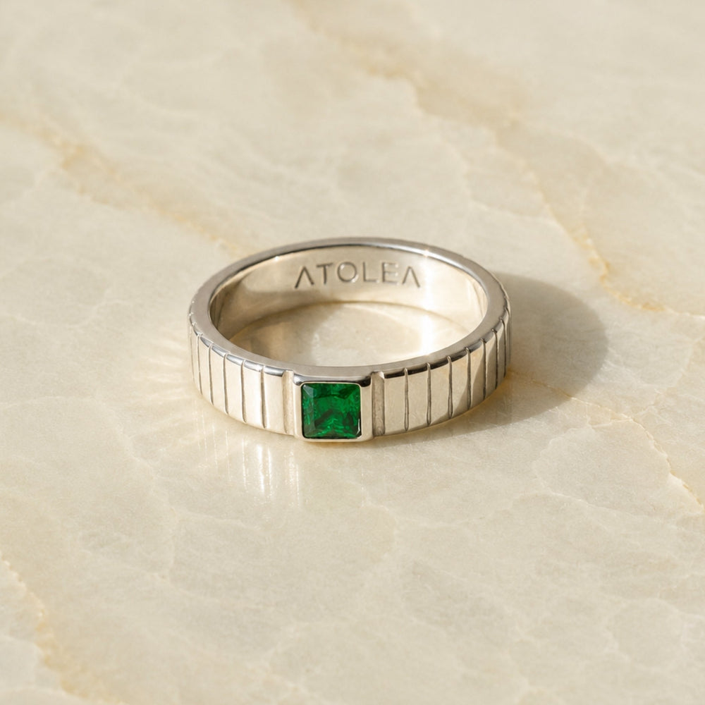 Chunky Smaragd Ring