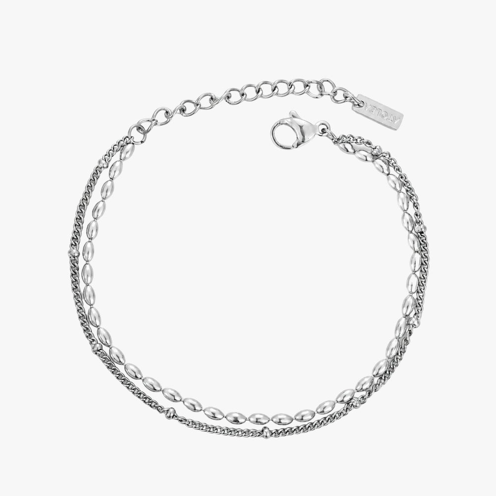 Layered Pebble Armband