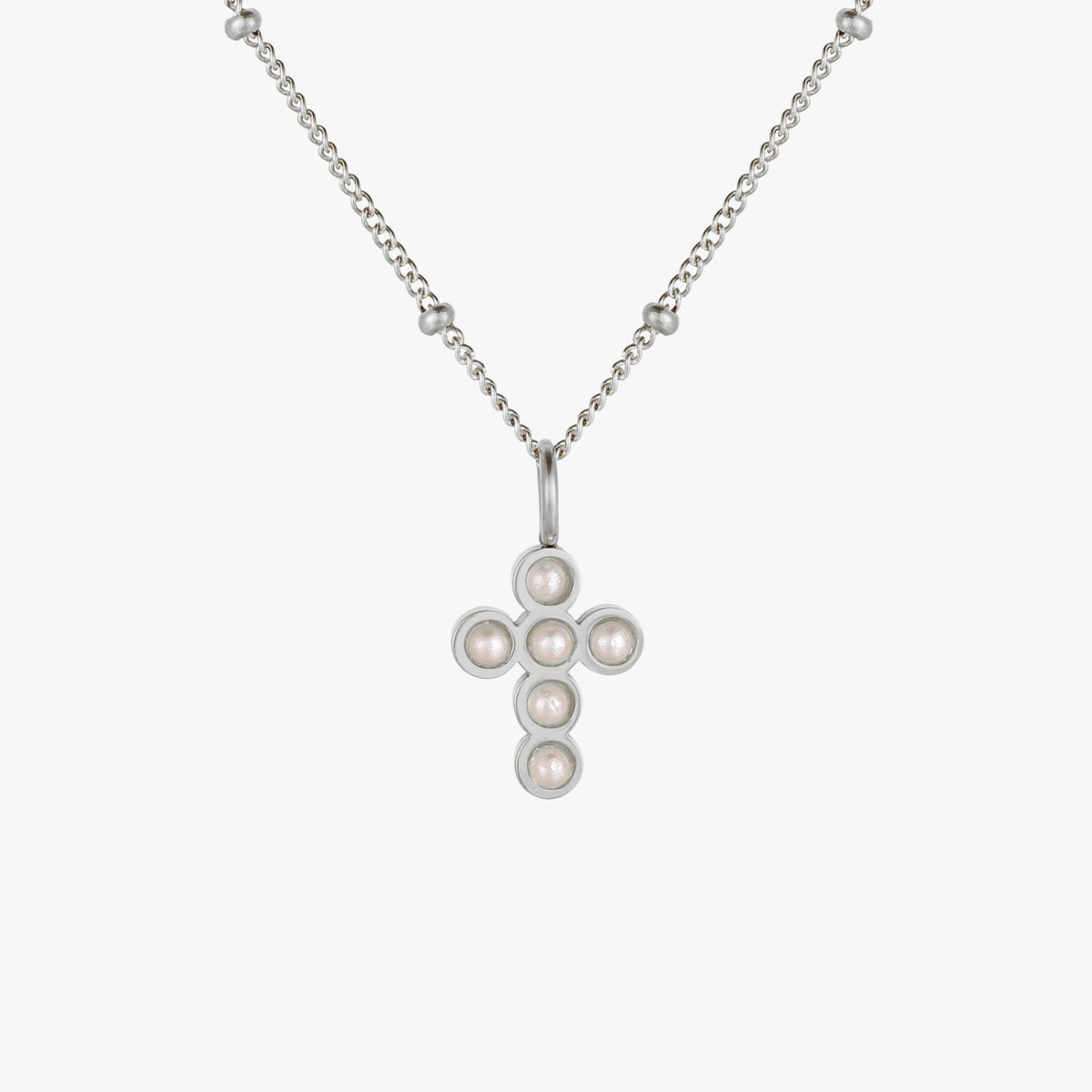 Parel Kruis Ketting