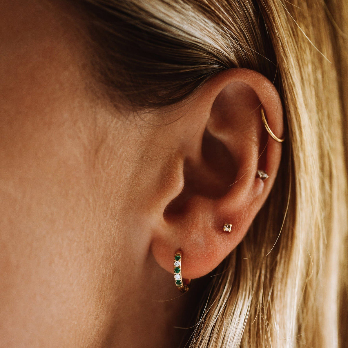 Oasis Green Hoops