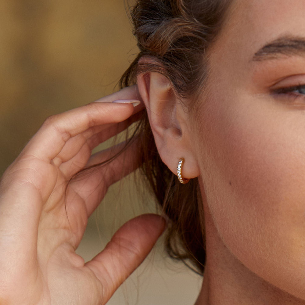 Tiny Gold Hoops