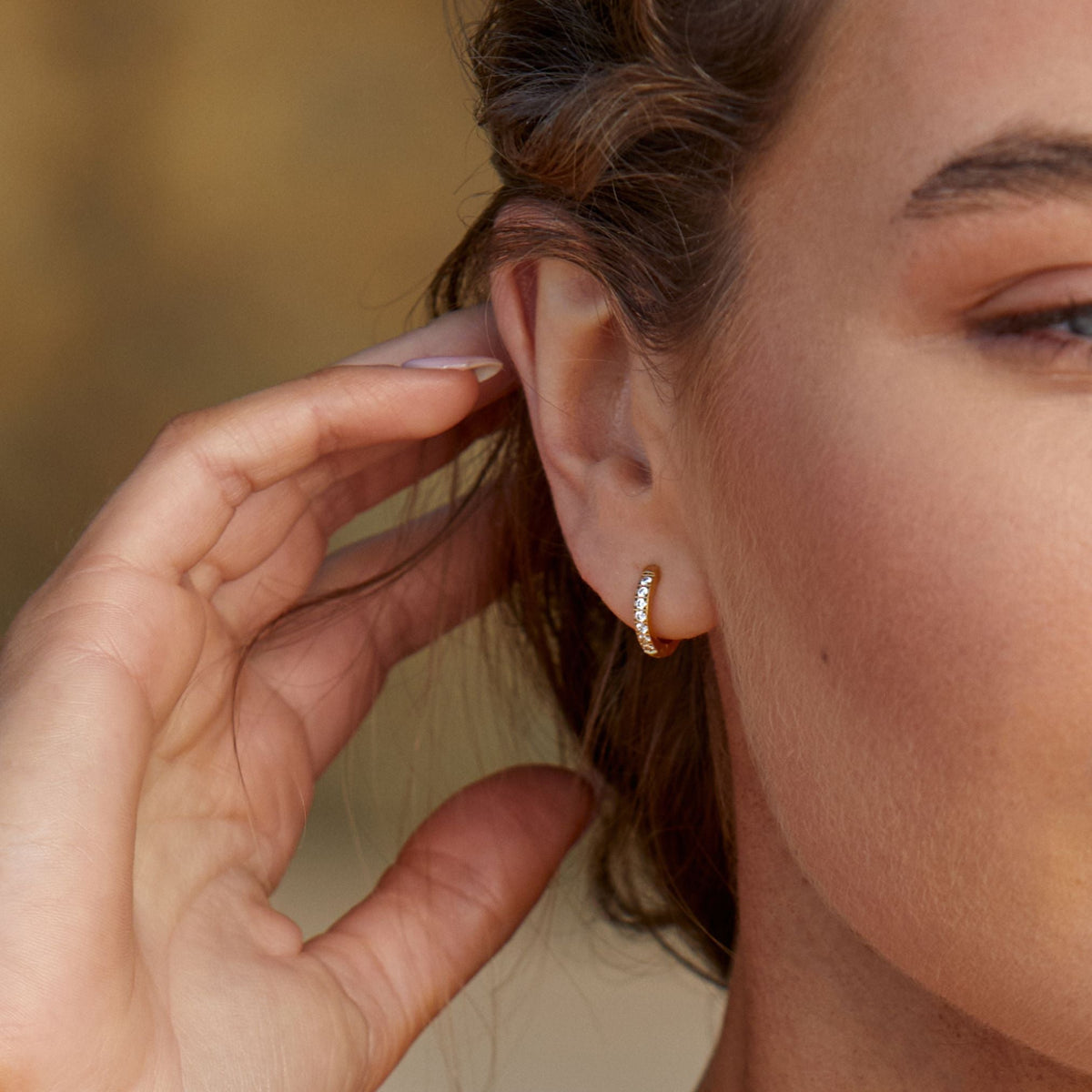 Tiny Gold Hoops