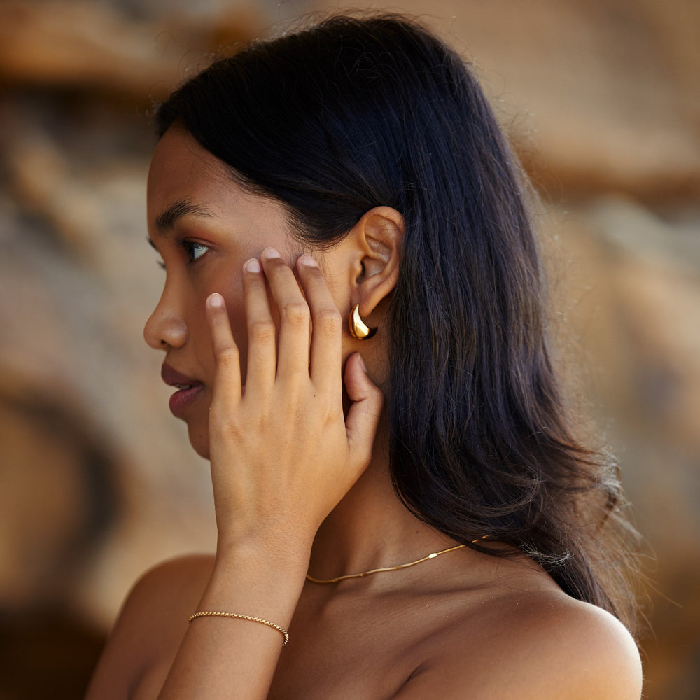 Teardrop Hoops