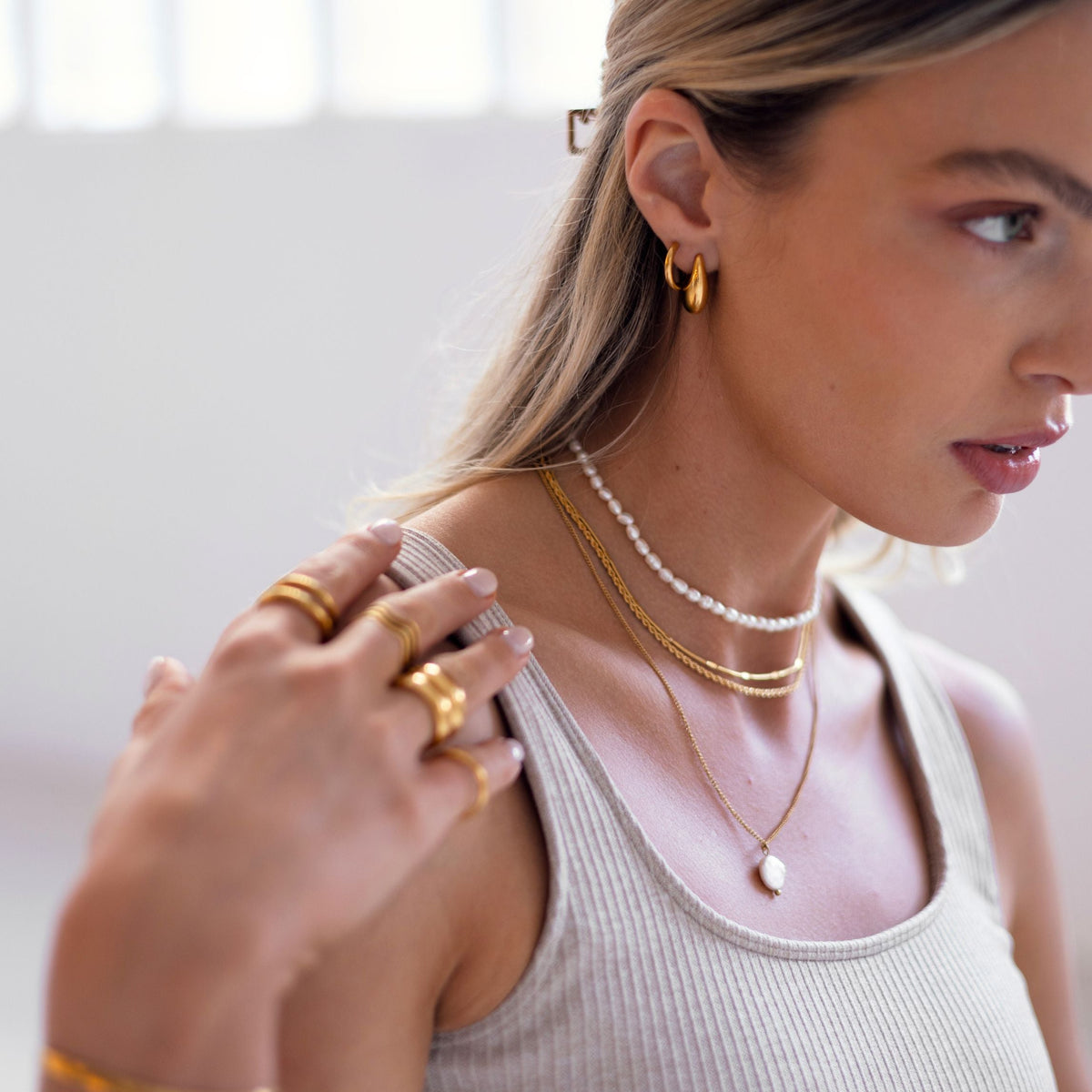 Teardrop Hoops