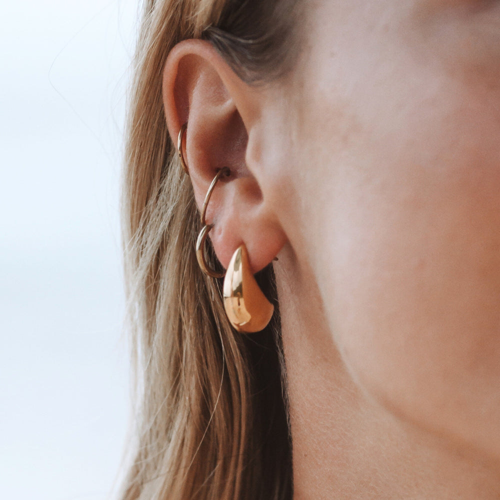 Teardrop Hoops