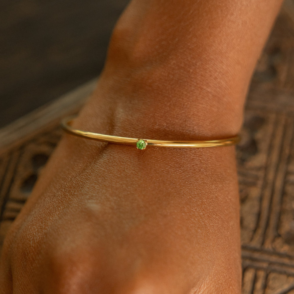 Dunne Smaragd Cuff