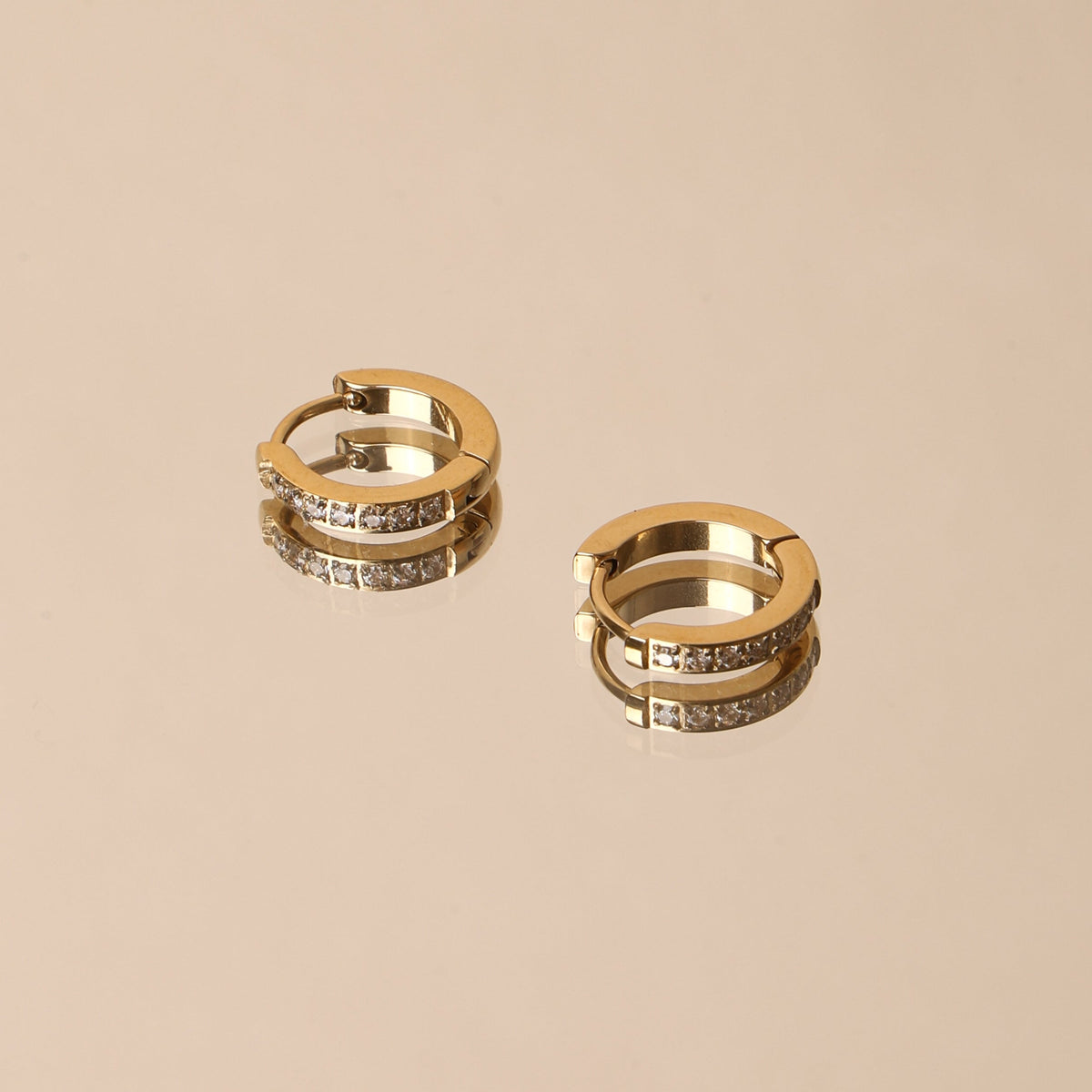 Tiny Gold Hoops