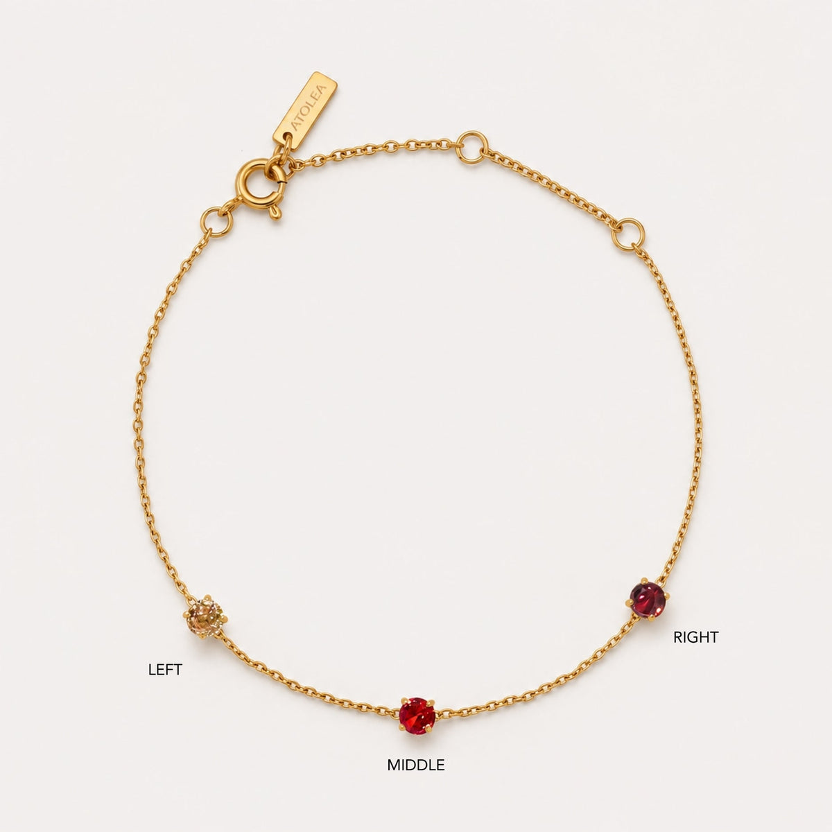 Gepersonaliseerde Geboortesteen Armband