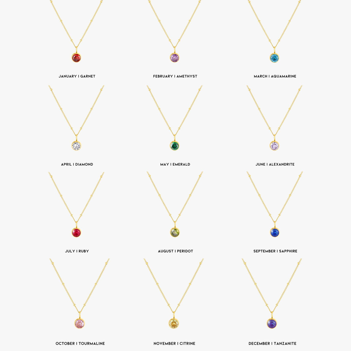 Geboortesteen Ketting