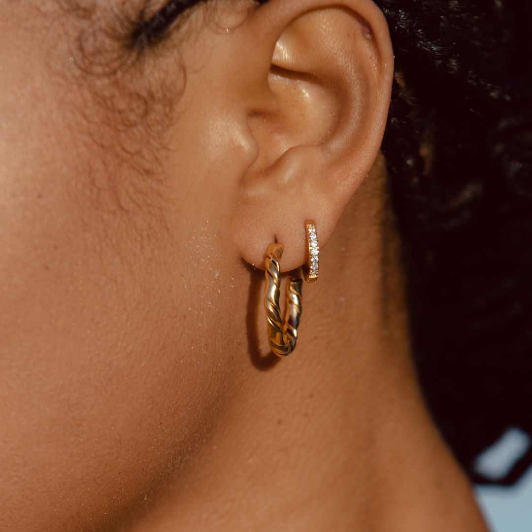 Tiny Gold Hoops